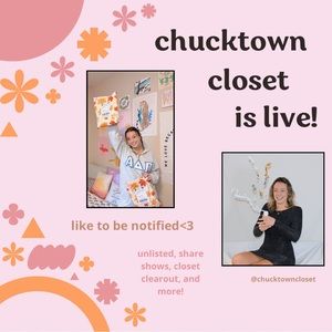 @chucktowncloset live show !!! ✨ like to be notified